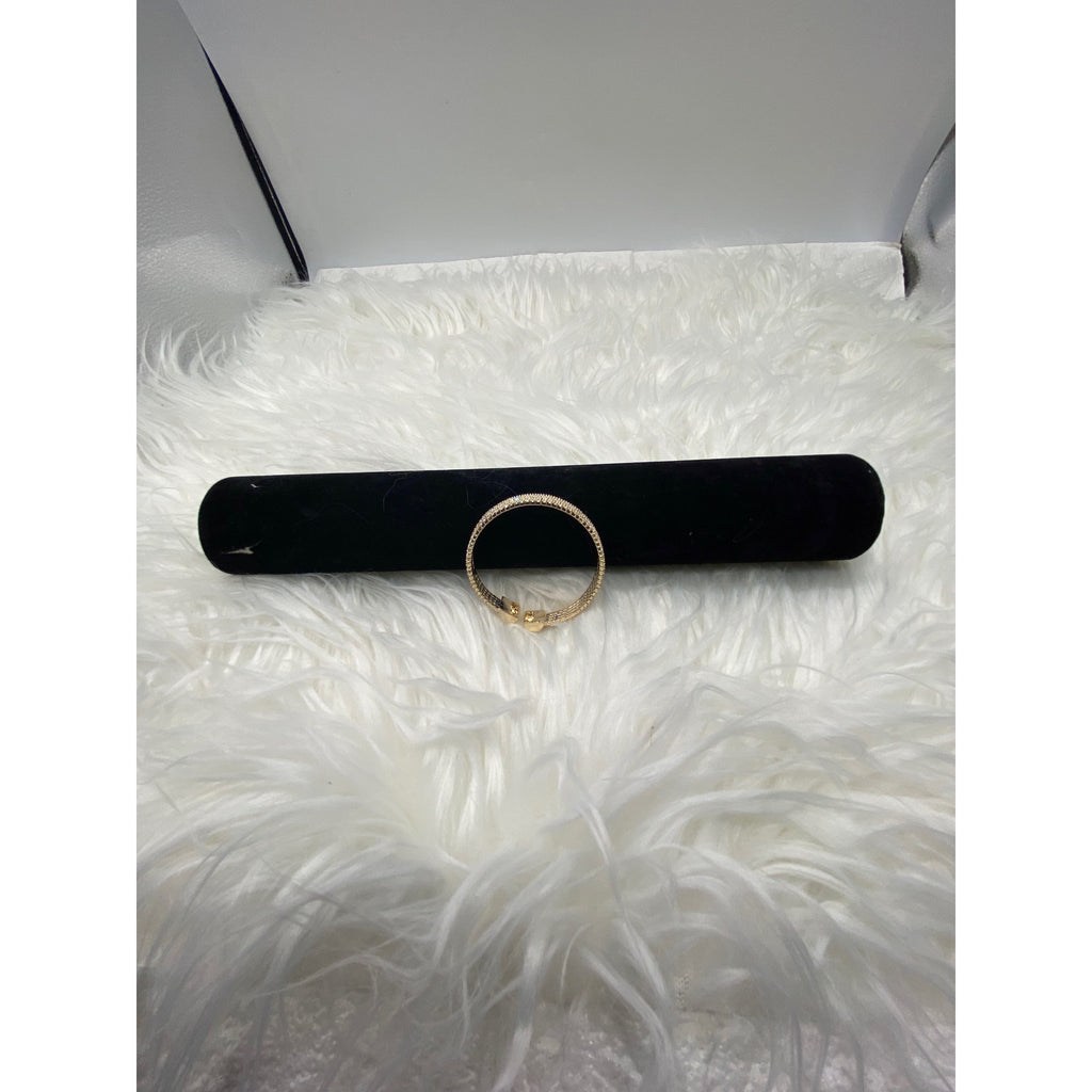 Women's Layered Rhinestones Golden Bangle Bracelet Jewelrly