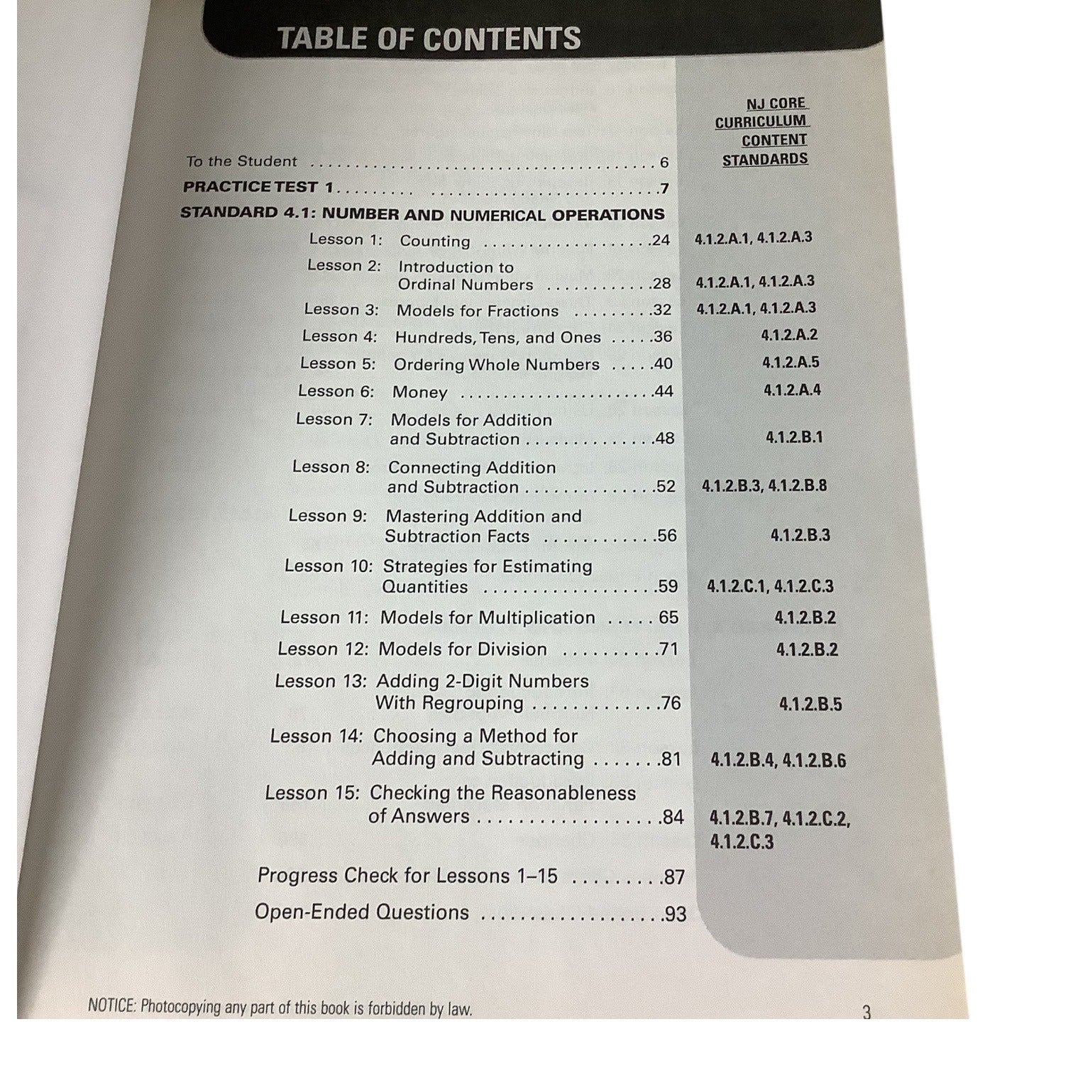 New Jersey ASK Coach Mathematics Grade 2 By Triumph Learning Paperback 2004