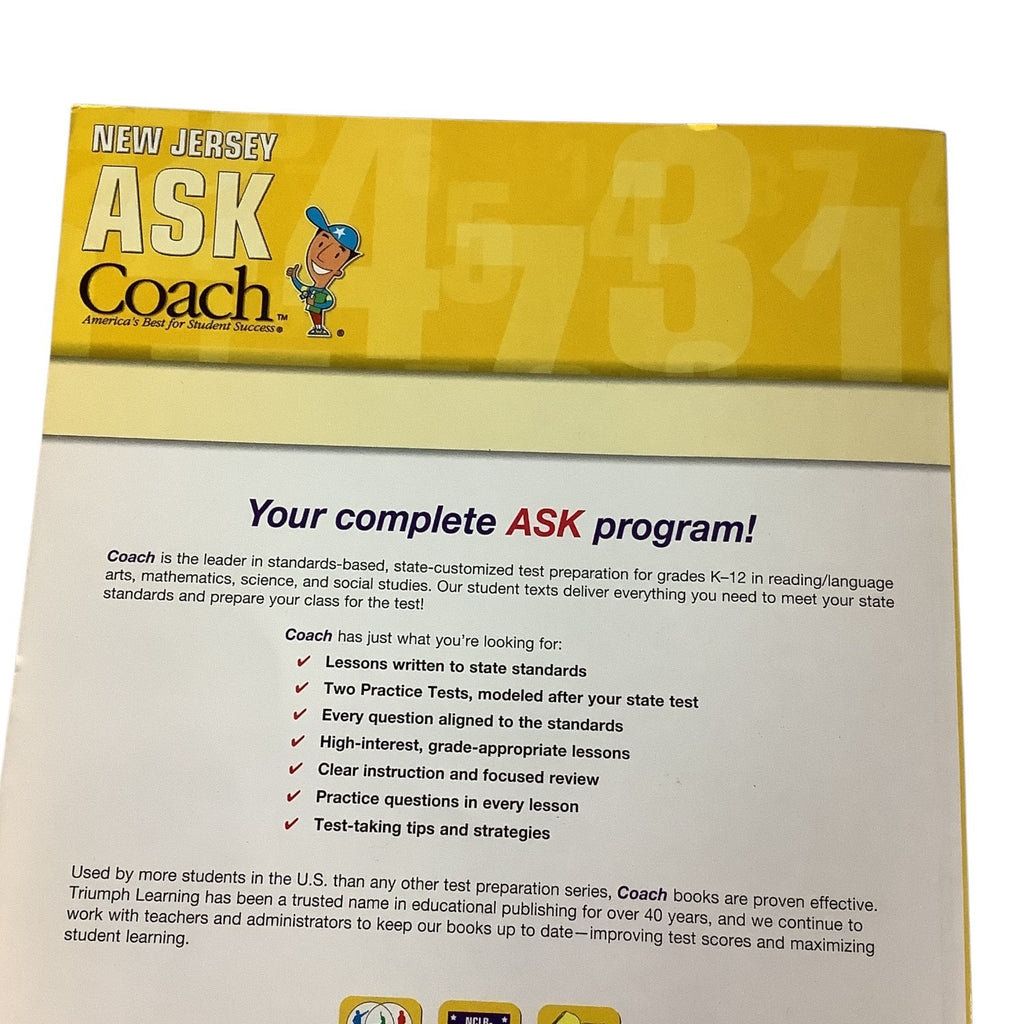New Jersey ASK Coach Mathematics Grade 2 By Triumph Learning Paperback 2004