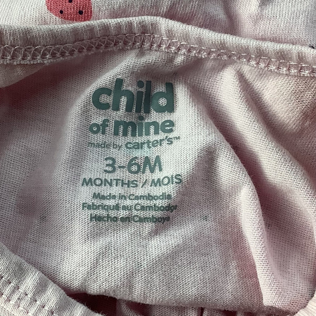 Child Of Mine By Carters Girls 5 Pc Lot Tops & Bottoms Sizes 0-3M & 3-6M