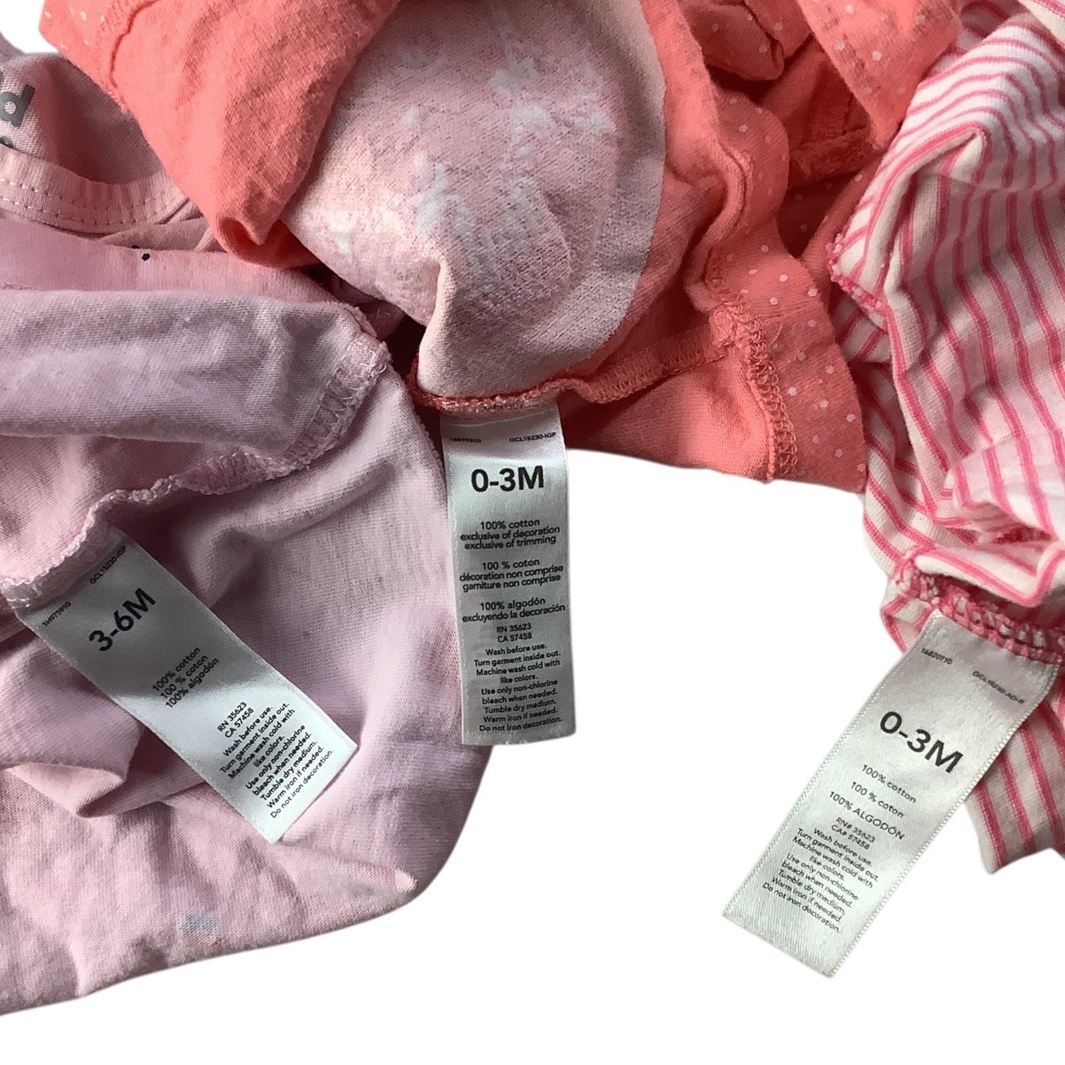 Child Of Mine By Carters Girls 5 Pc Lot Tops & Bottoms Sizes 0-3M & 3-6M