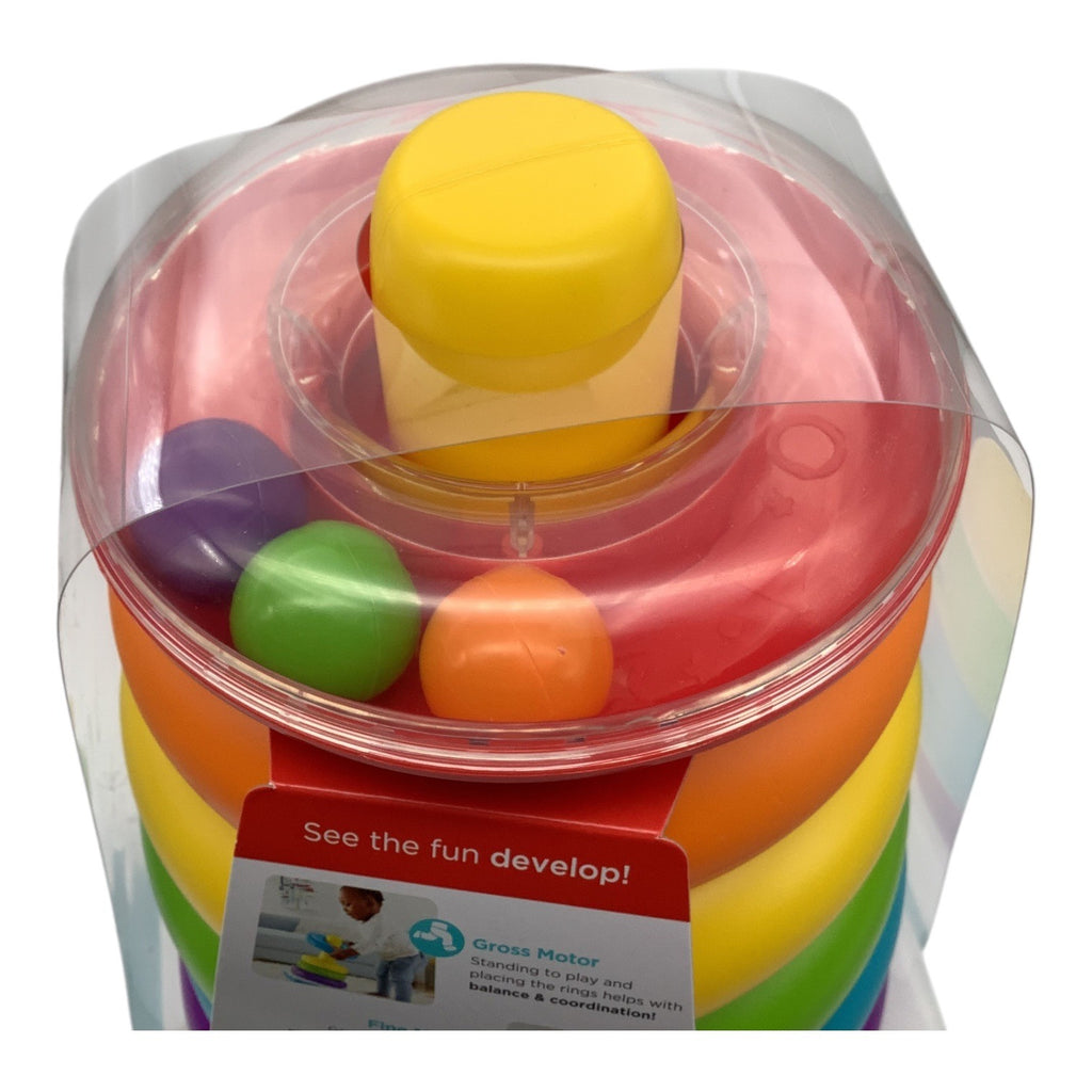 Fisher Price Giant Rock-A-Stack Colorful Ring Stacker Toy 12M+