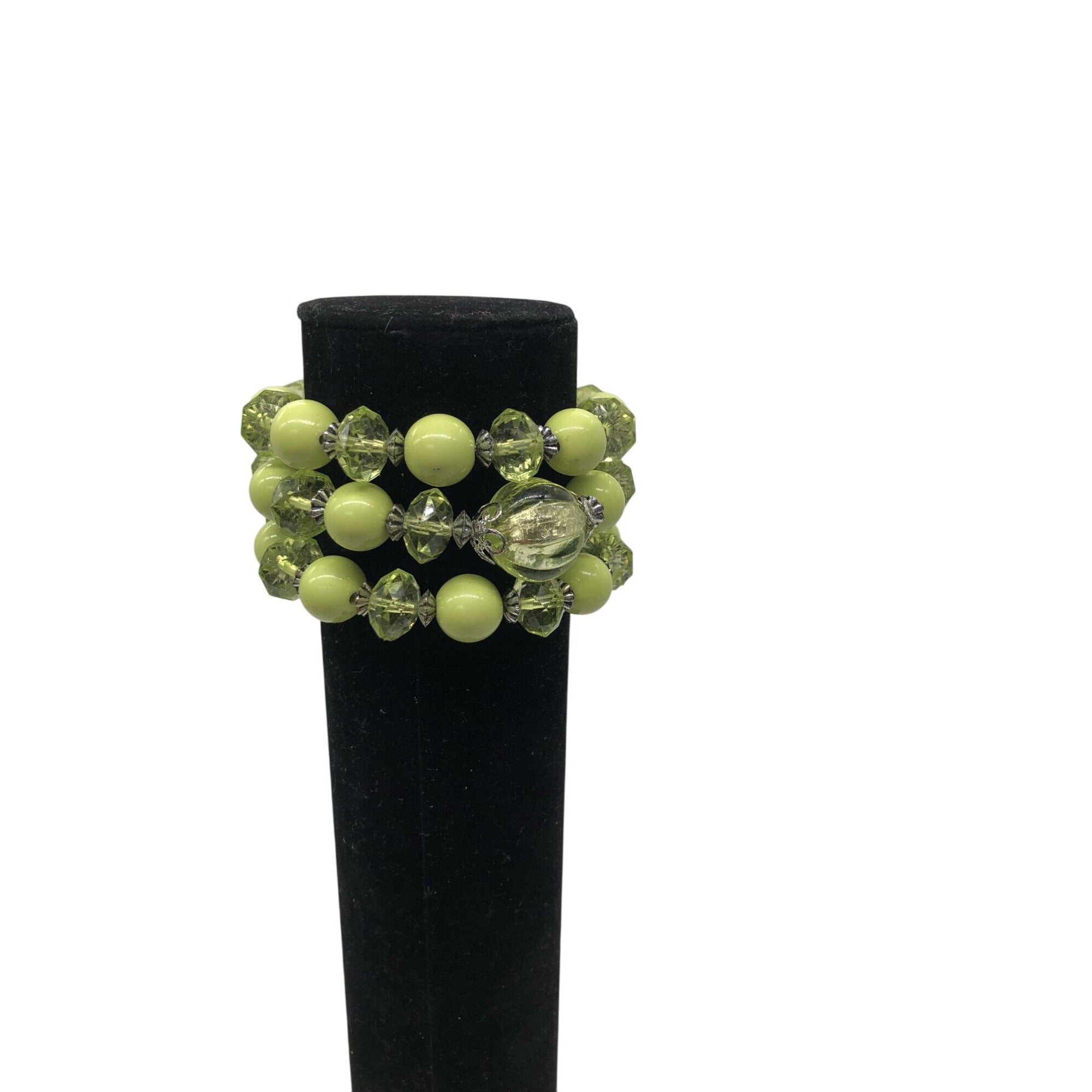 Rickis Womens Fashion Bracelet Bead Stretch Green