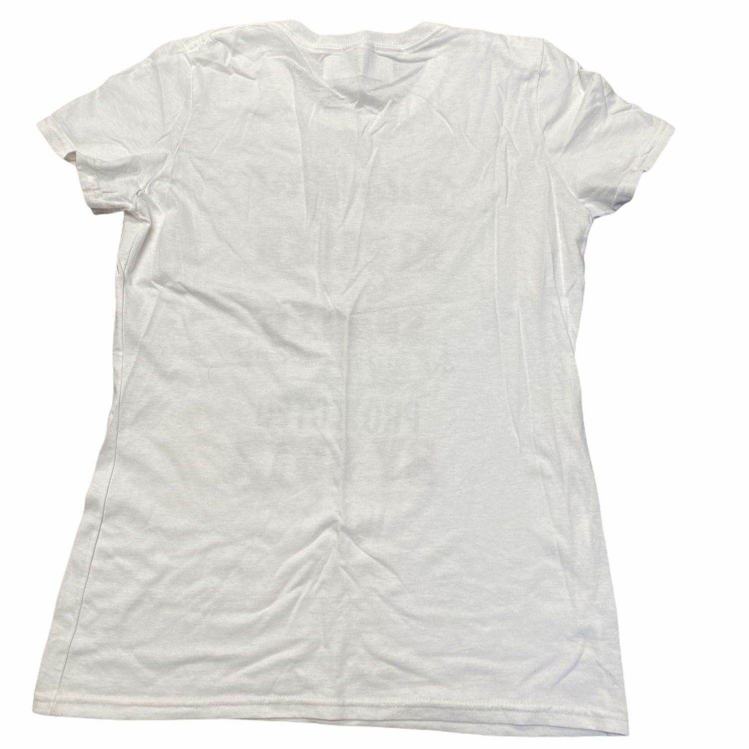 July Girl Fruit Of The Loom Women's Cotton T-Shirt White Size Small Crew Neck