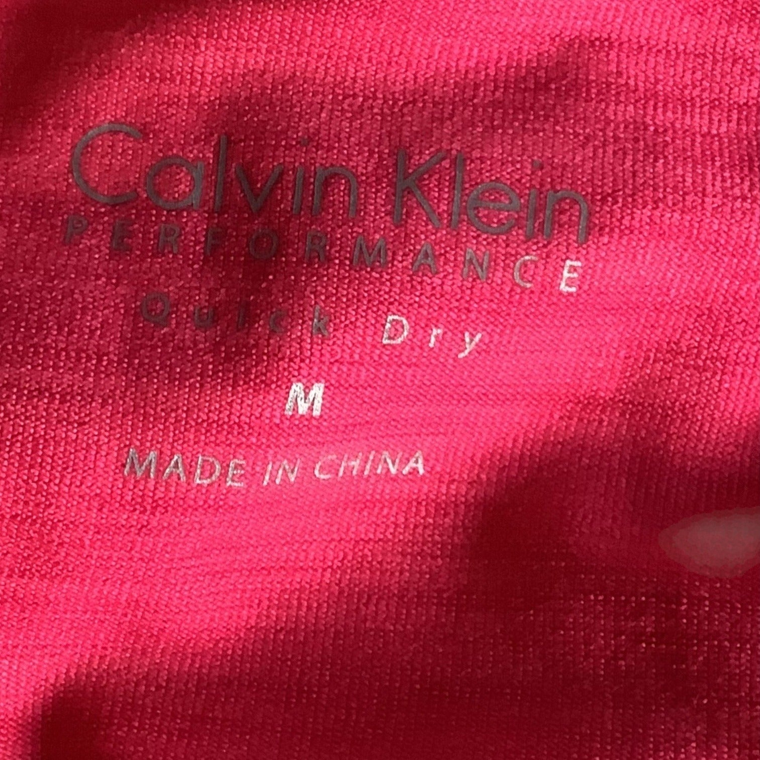 Calvin Klein Performance Quick Dry Womens Pink Hooded Long Sleeve Ruched Top M