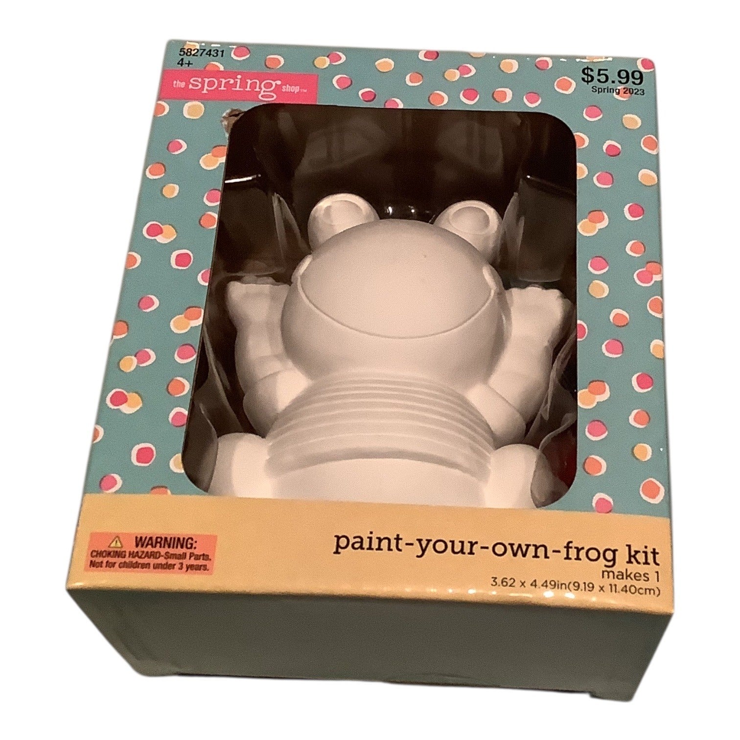 Paint Your Own Frog Kit By The Spring Shop Includes Paints Brush 2023 Release