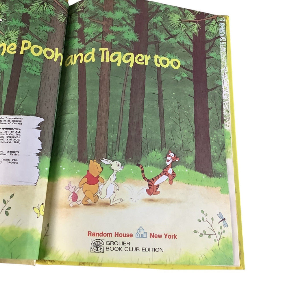 Walt Disneys Winnie The Pooh And Tigger Too Hardcover Book 1975 Vintage Random House