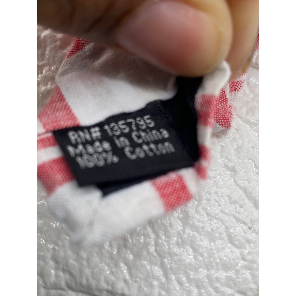 Skinny Tie Madness Men's Plaid Tie Red & White Cotton SKM2117