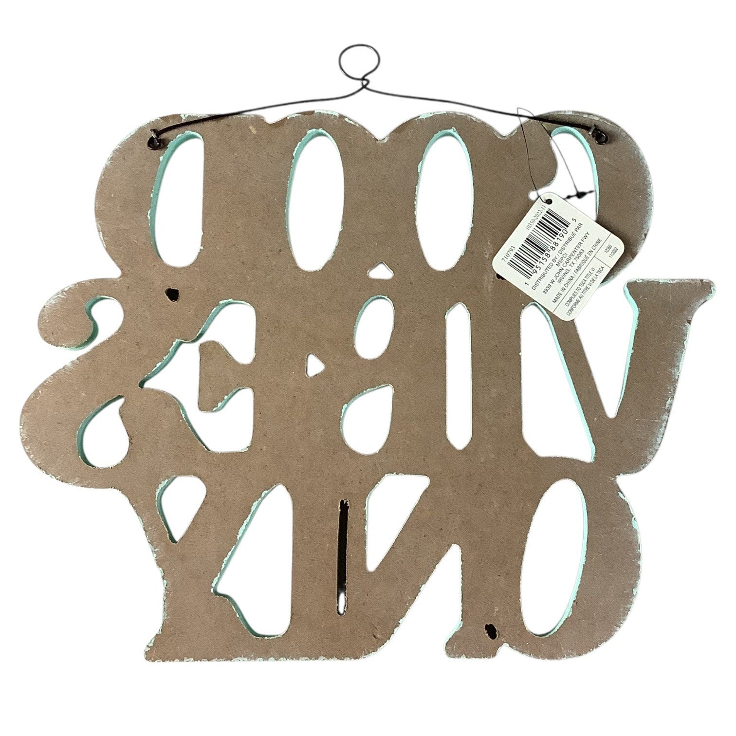 Good Vibes Only Wall Decor Hanging Sign Multicolor Wood Ashland Summer Fair