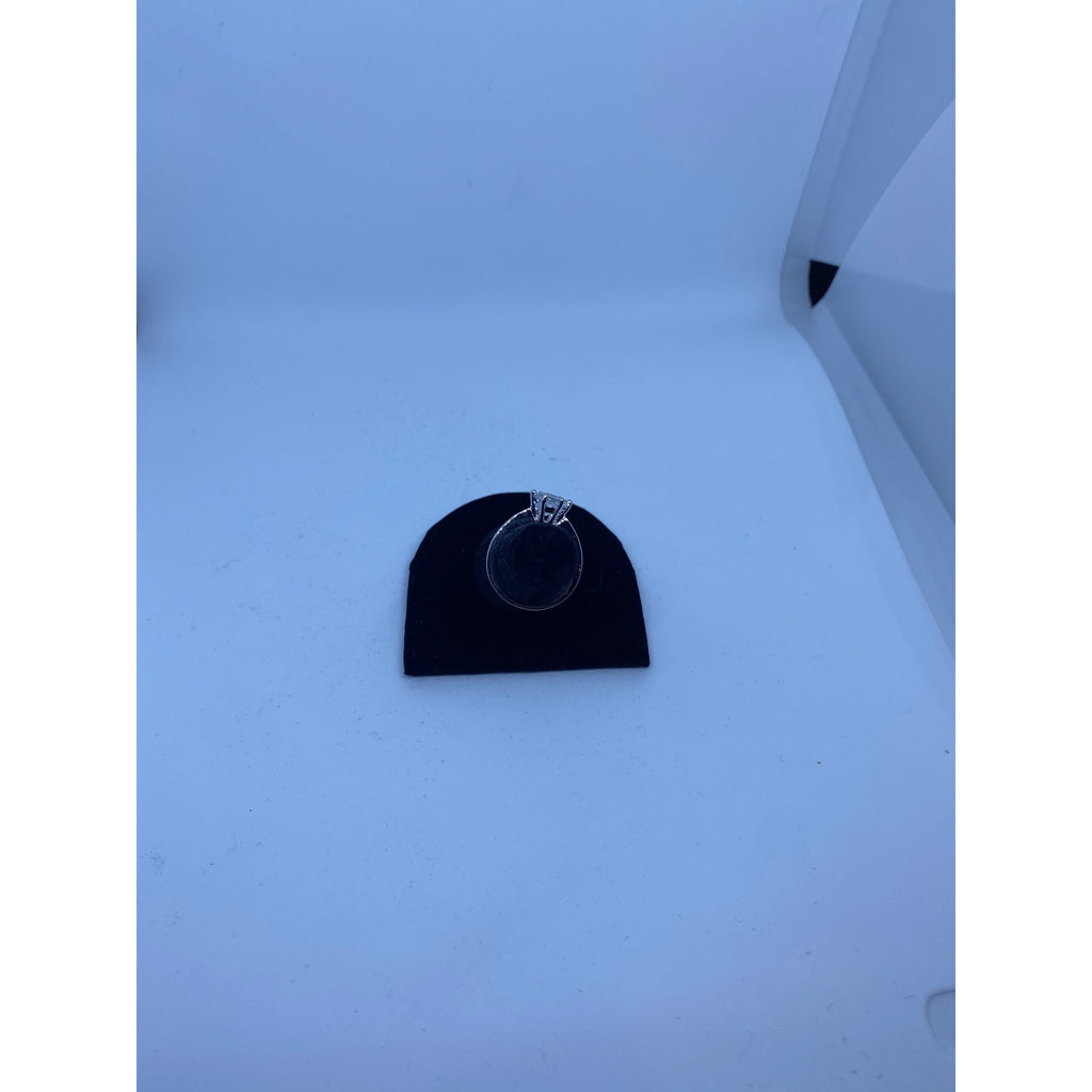 18k White Gold Plated CZ Womens 2.35ct Round Solitaire Engagement Ring Size 5