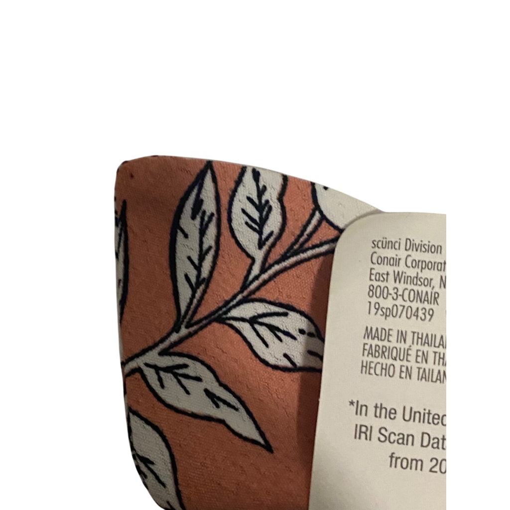 Scunci 3-Piece Scrunchies Ponytail Holder Set With Floral & Solid Patterns Multicolor