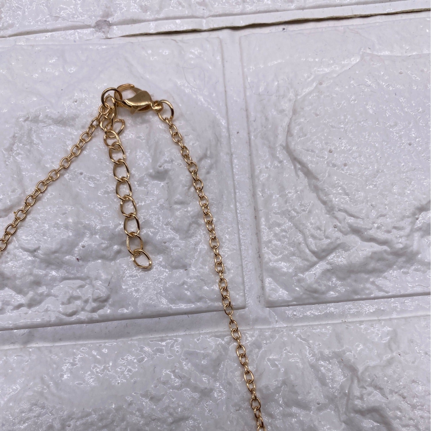 Love Heart Chain Necklace Red Gold Tone Women’s Jewelry Elegant