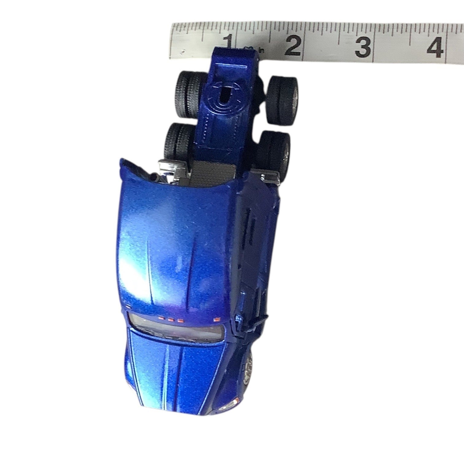 Kenworth T700 1:68 Scale Kinsmart Blue Diecast Model Truck Opening Doors Toy