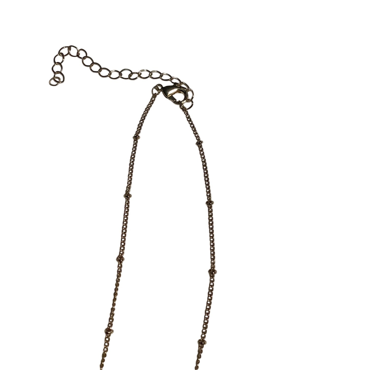 Concise Royal Disc "T" Initial Pendant Necklace Gold ToneLobster Clasp