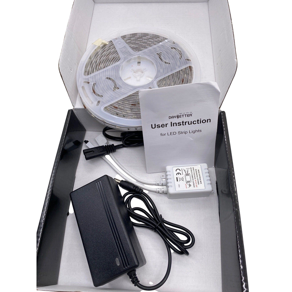 Led Strip Lights 16.4ft Flexible Waterproof Color Changing W/ Remote Control