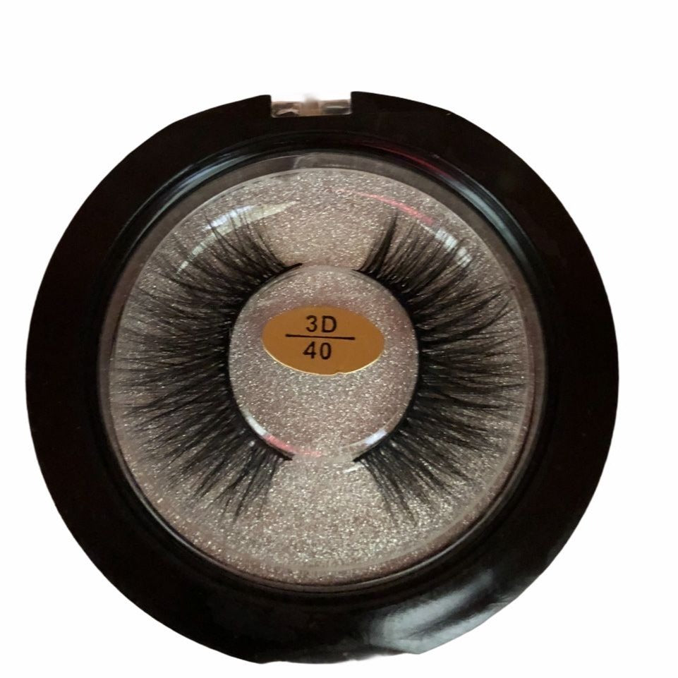 Handmade 3D Mink Lashes #40 Long Thick Eyelashes Extension 100% Real Mink