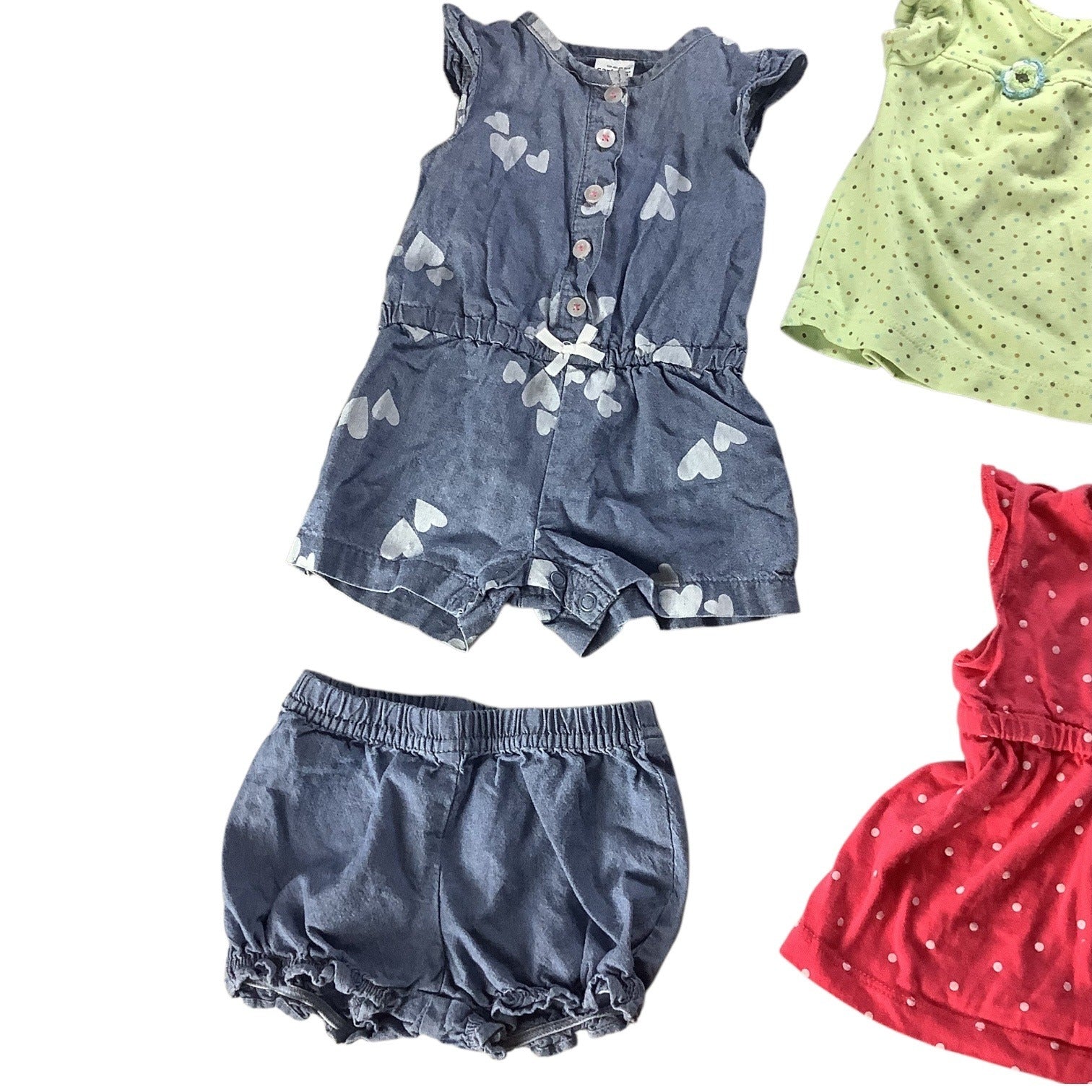 Carters Lot Of 4 Baby Girl Mix Clothing Bundle Size Newborn & 3 Months Cotton