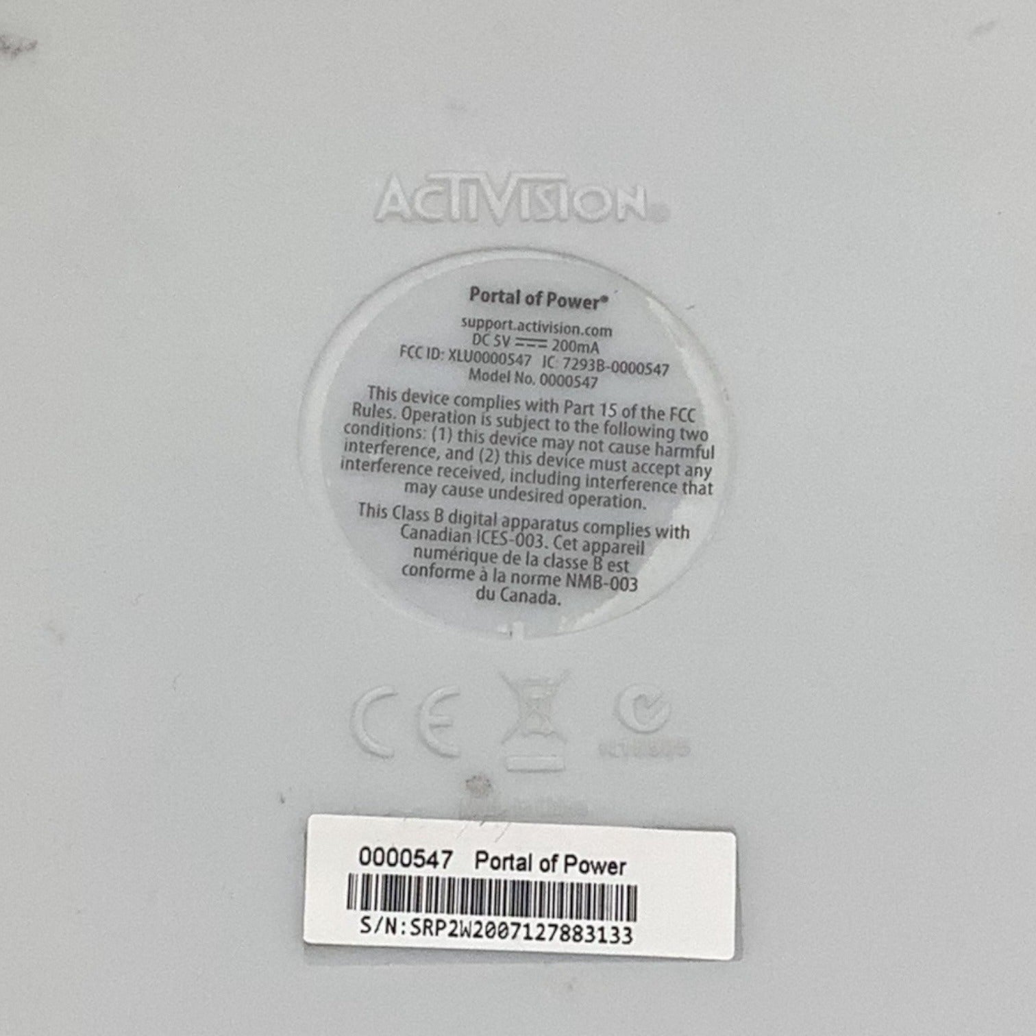 Activision Skylanders Portal Of Power USB Wireless Base Model 0000547 Tested