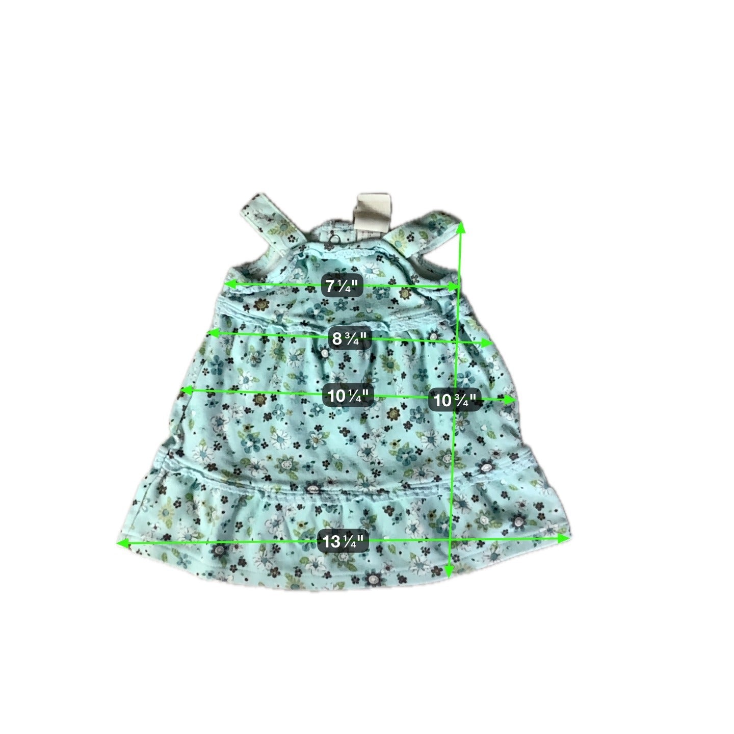 Classic Pooh By Disney Baby Floral Sleeveless Dress Size 3 M Flowers Cotton