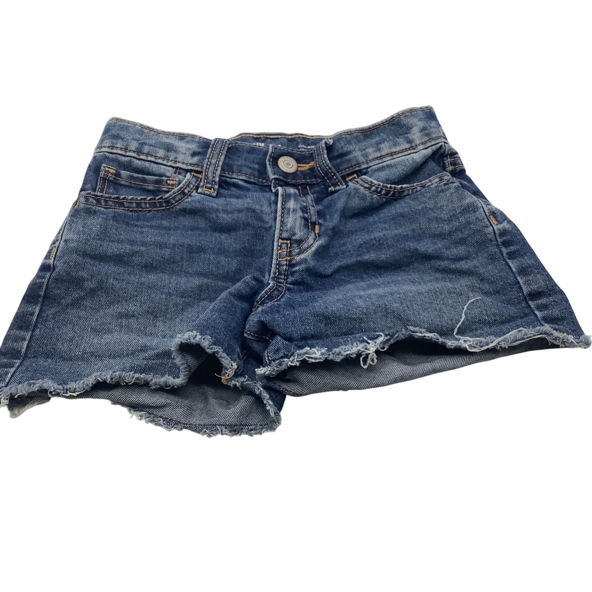 Old Navy High Rise Adjustable Waist Denim Shorts For Girls Size 6