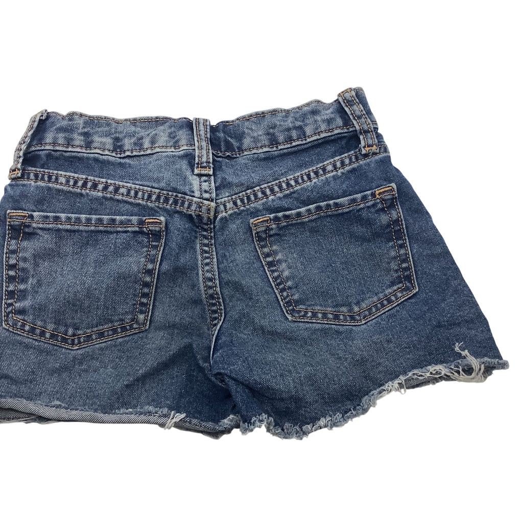 Old Navy High Rise Adjustable Waist Denim Shorts For Girls Size 6
