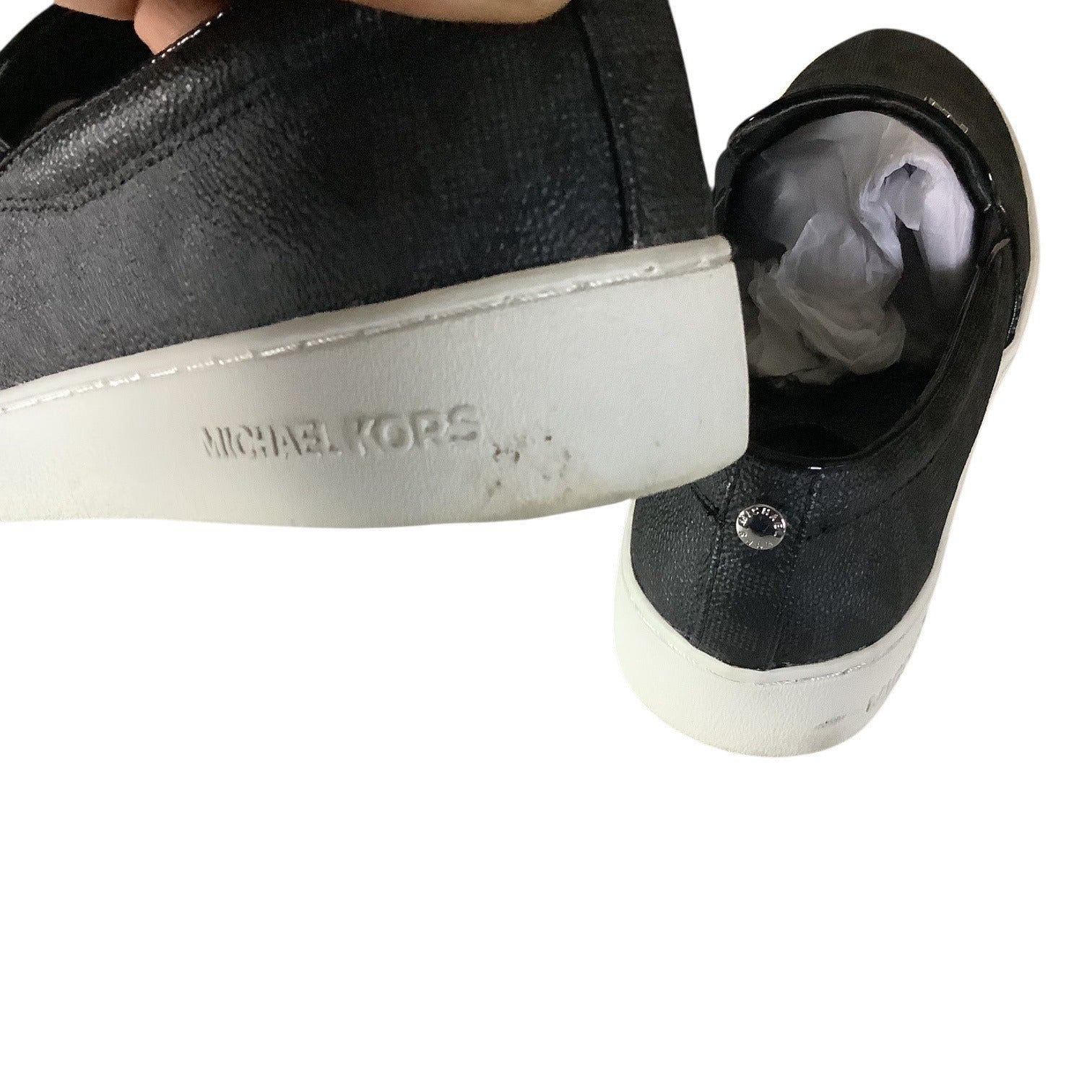 Michael Michael Kors Keaton Slip on Sneakers Women's Shoes Black Size 7M