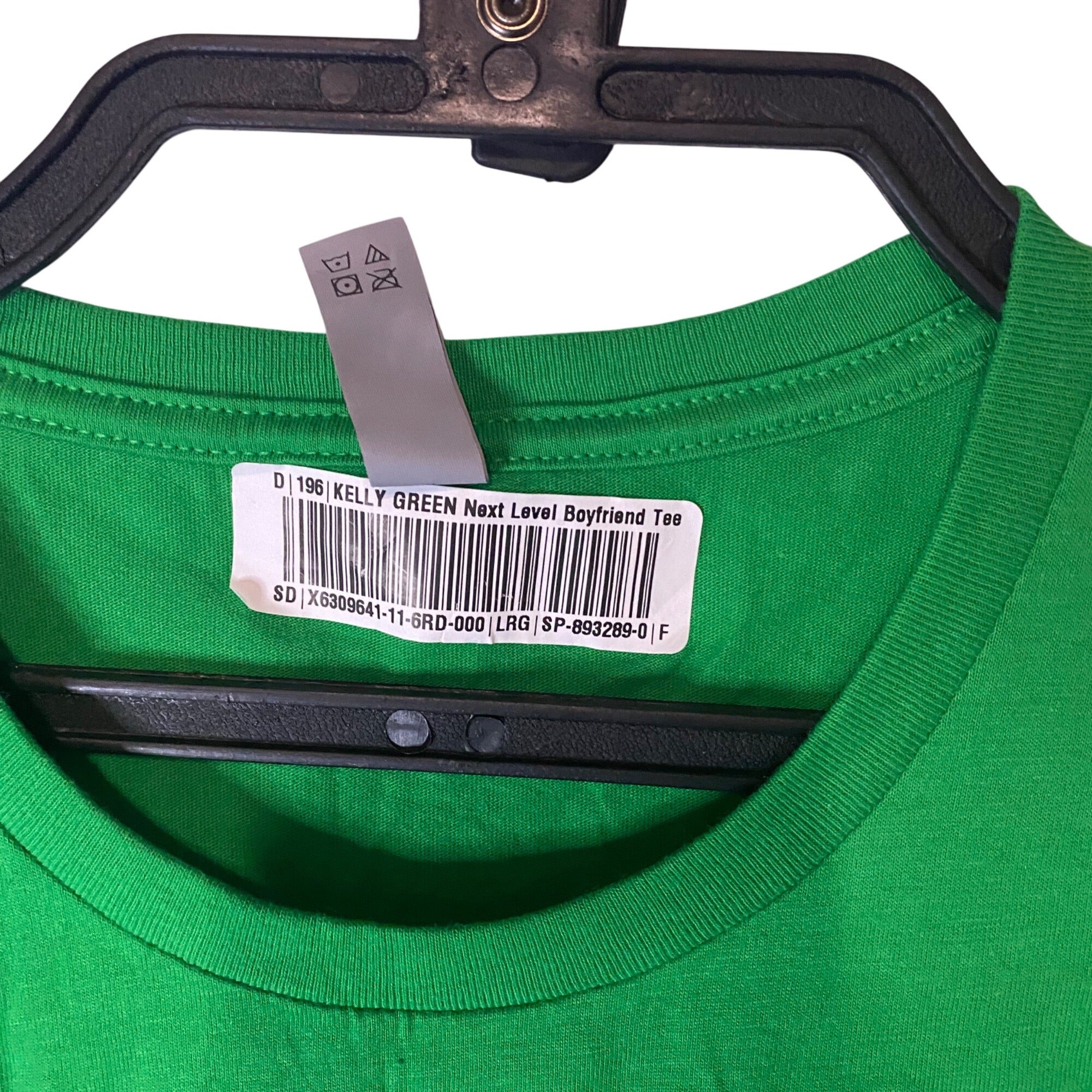 January Woman Graphic Tee Kelly Green Next Level Boyfriend Shirt L Short Sleeves