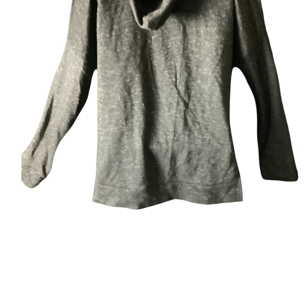 Love Womens Cold Shoulder Hoodie Grey Size XL Long Sleeve Drawstring Casual Top