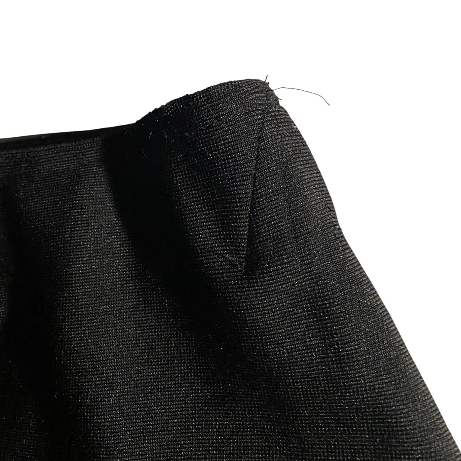 Shinestar Womens Pencil Skirt Black Stretch Fabric Elastic Waist Size Small Office Wear