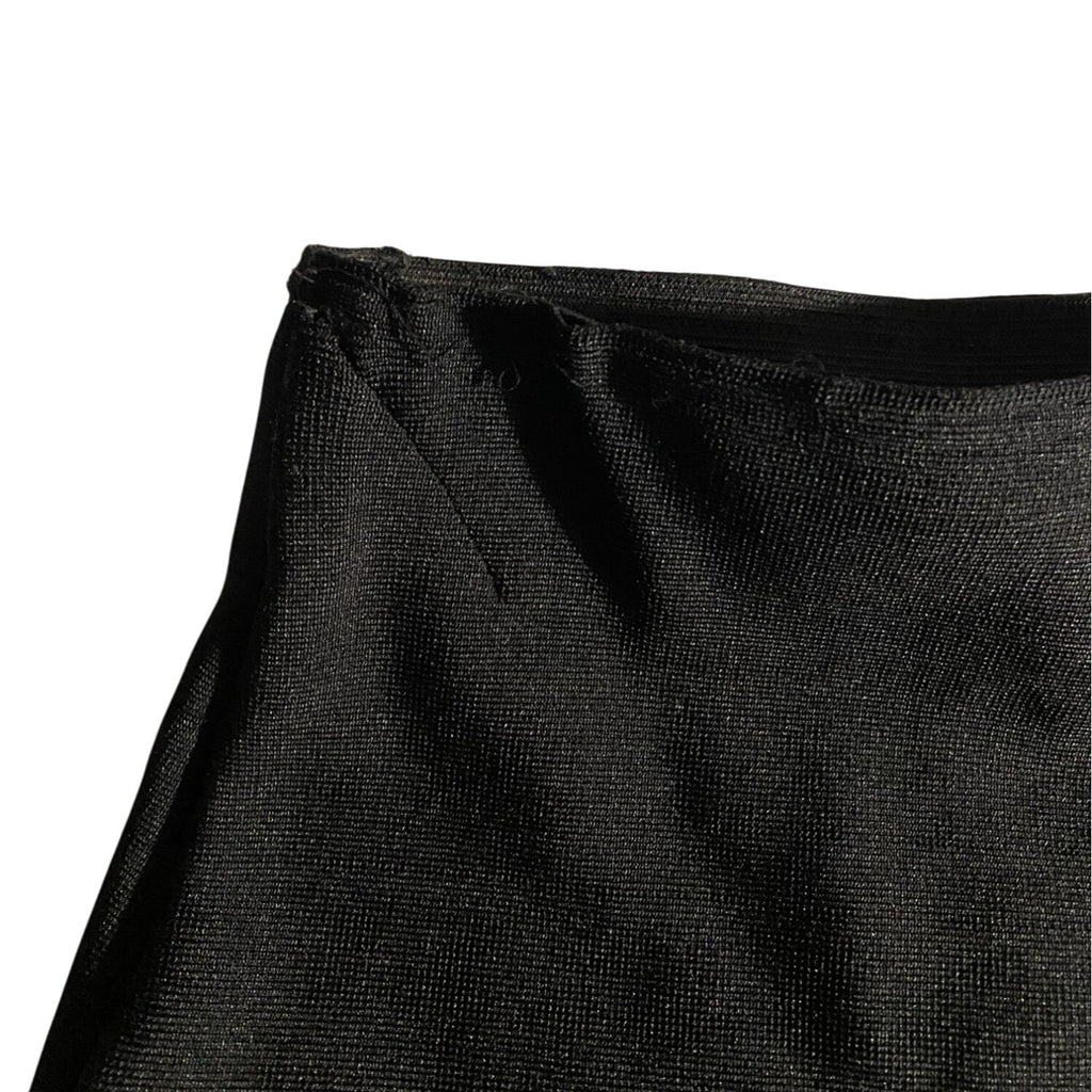 Shinestar Womens Pencil Skirt Black Stretch Fabric Elastic Waist Size Small Office Wear