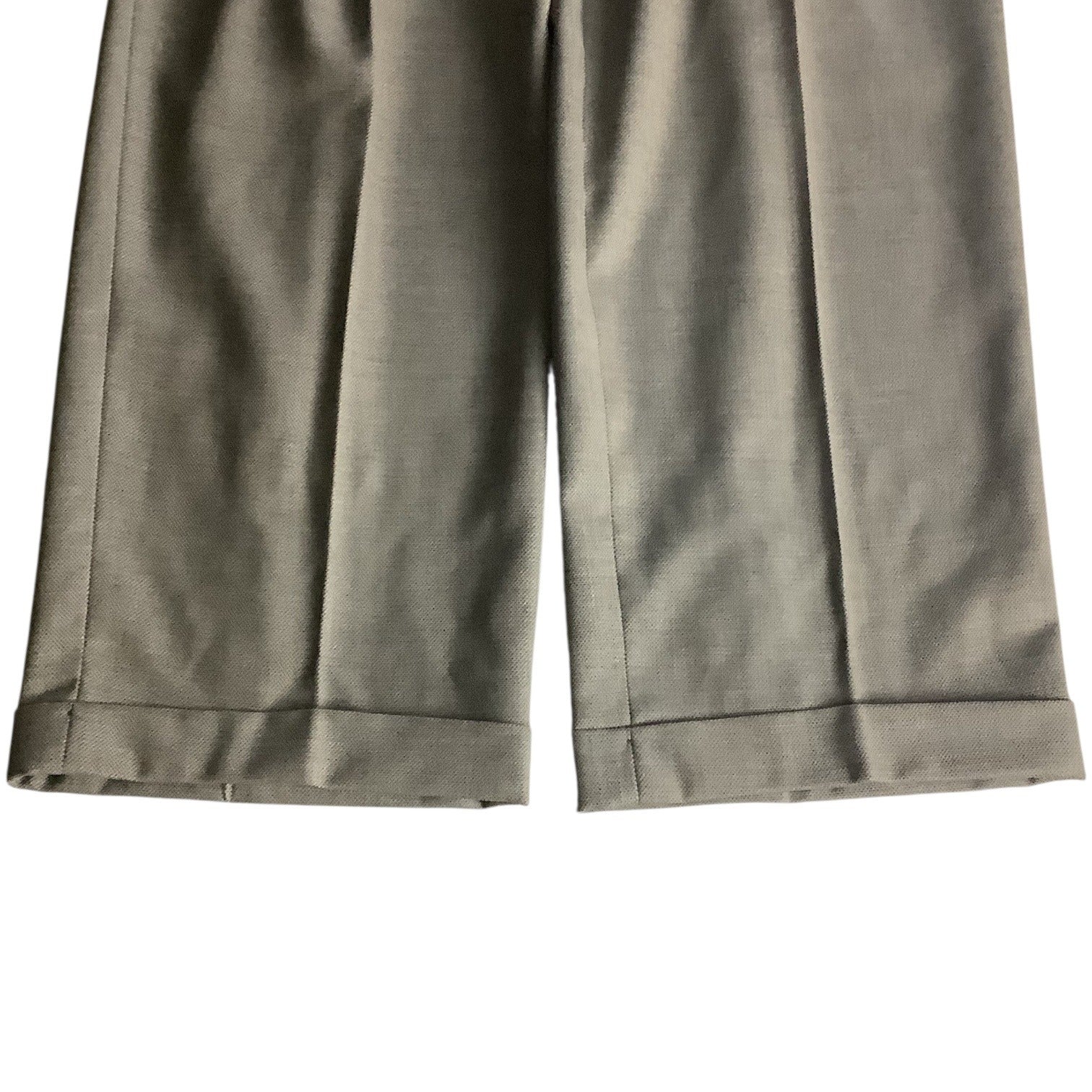 Kasper Men's Khaki Tan Wool Suit Jacket & Pants 2-Piece Set 46L Pure Virgin Wool