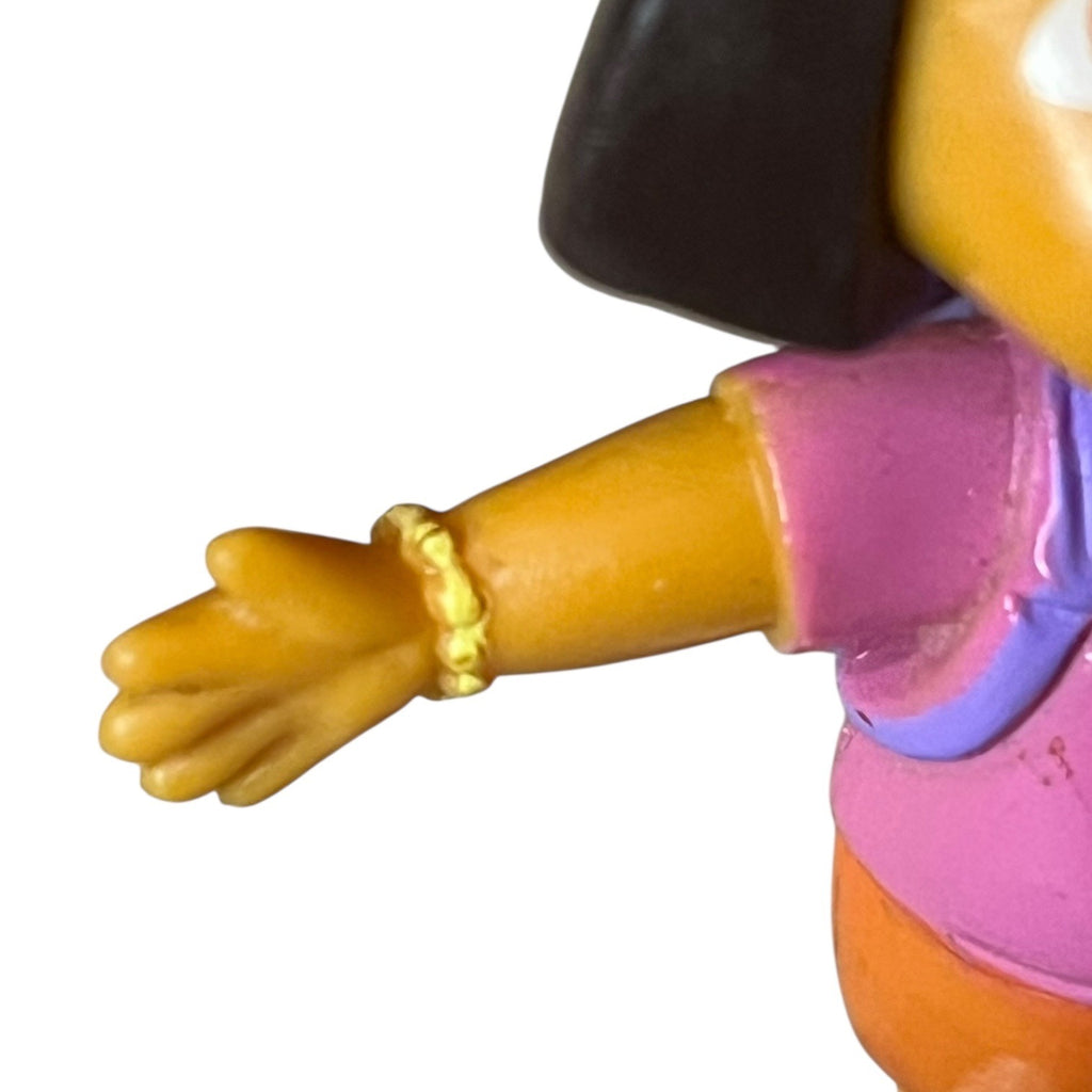Dora The Explorer Character Wearing Backpack 2.7” Figure Nickelodeon Toy On Base