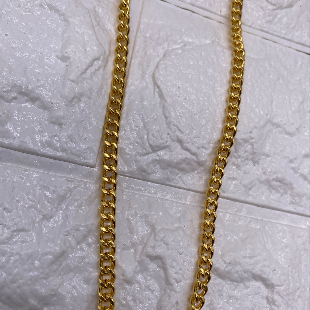 Winged Dollar Bill Pendant Necklace Mens Cuban Chain Gold & Rhinestones