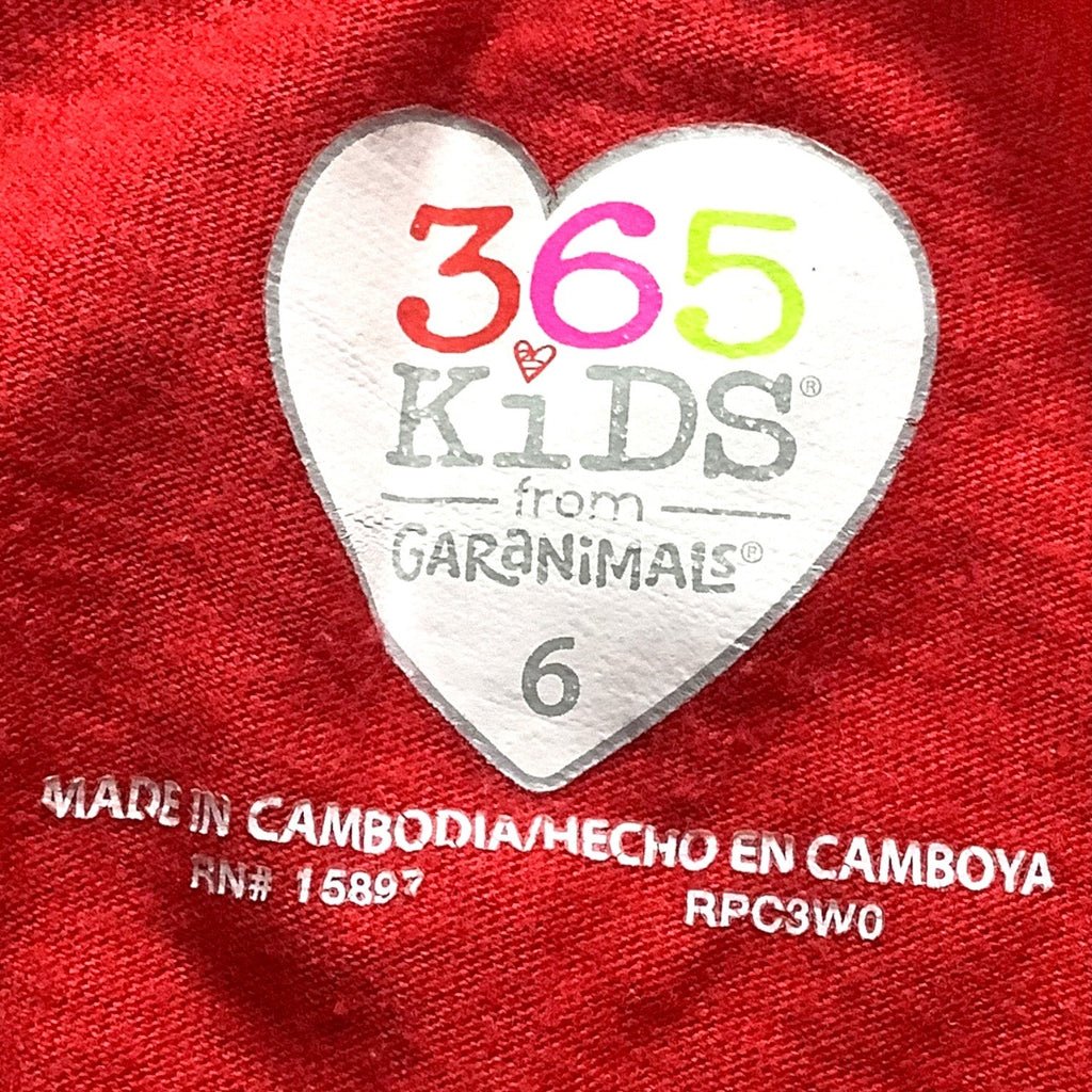 Garanimals Girls Dolman Funtastic Rainbow Heart Shirt Red Size 6 Lace Detail