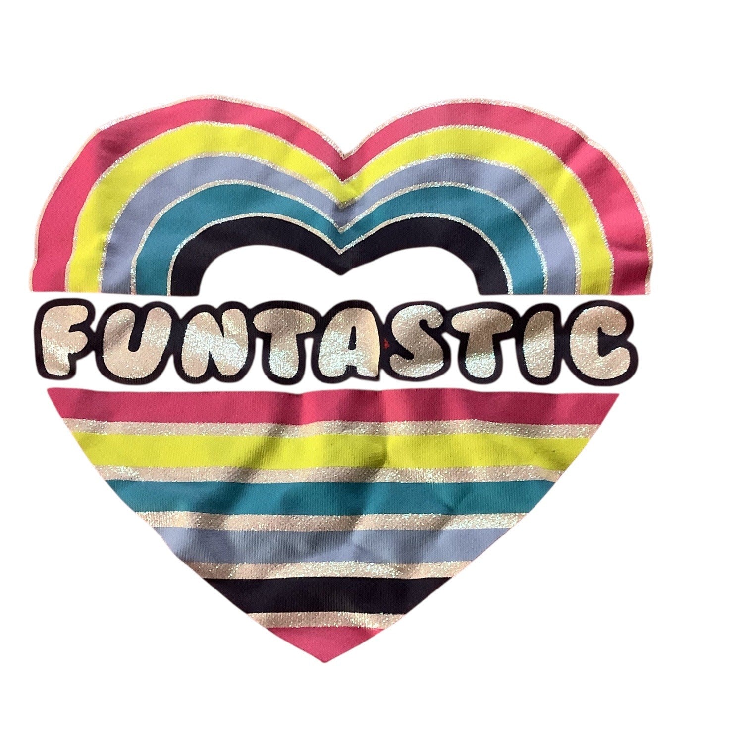 Garanimals Girls Dolman Funtastic Rainbow Heart Shirt Red Size 6 Lace Detail