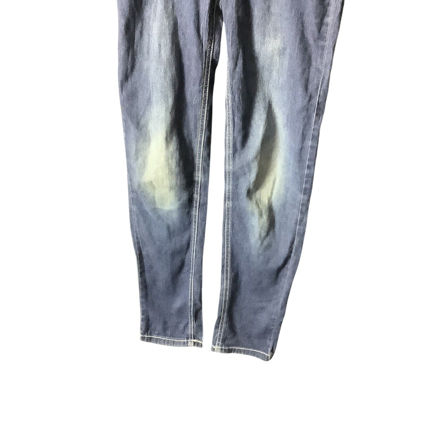 Pink Kiss Girls Distressed Denim Jeans Size 12 Blue Slim Fit Button & Zipper Closure