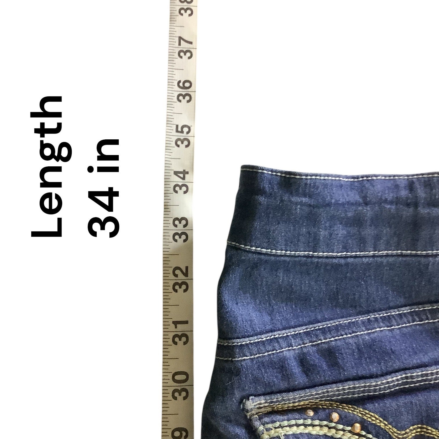 Pink Kiss Girls Distressed Denim Jeans Size 12 Blue Slim Fit Button & Zipper Closure