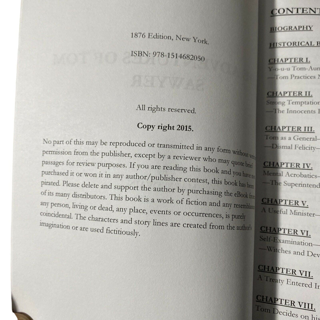 The Adventures Of Tom Sawyer By Mark Twain Paperback Classic Fiction 2015