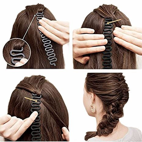 Lixia French Braiding Tool Hair Styling Accessory Creates Perfect French Braids
