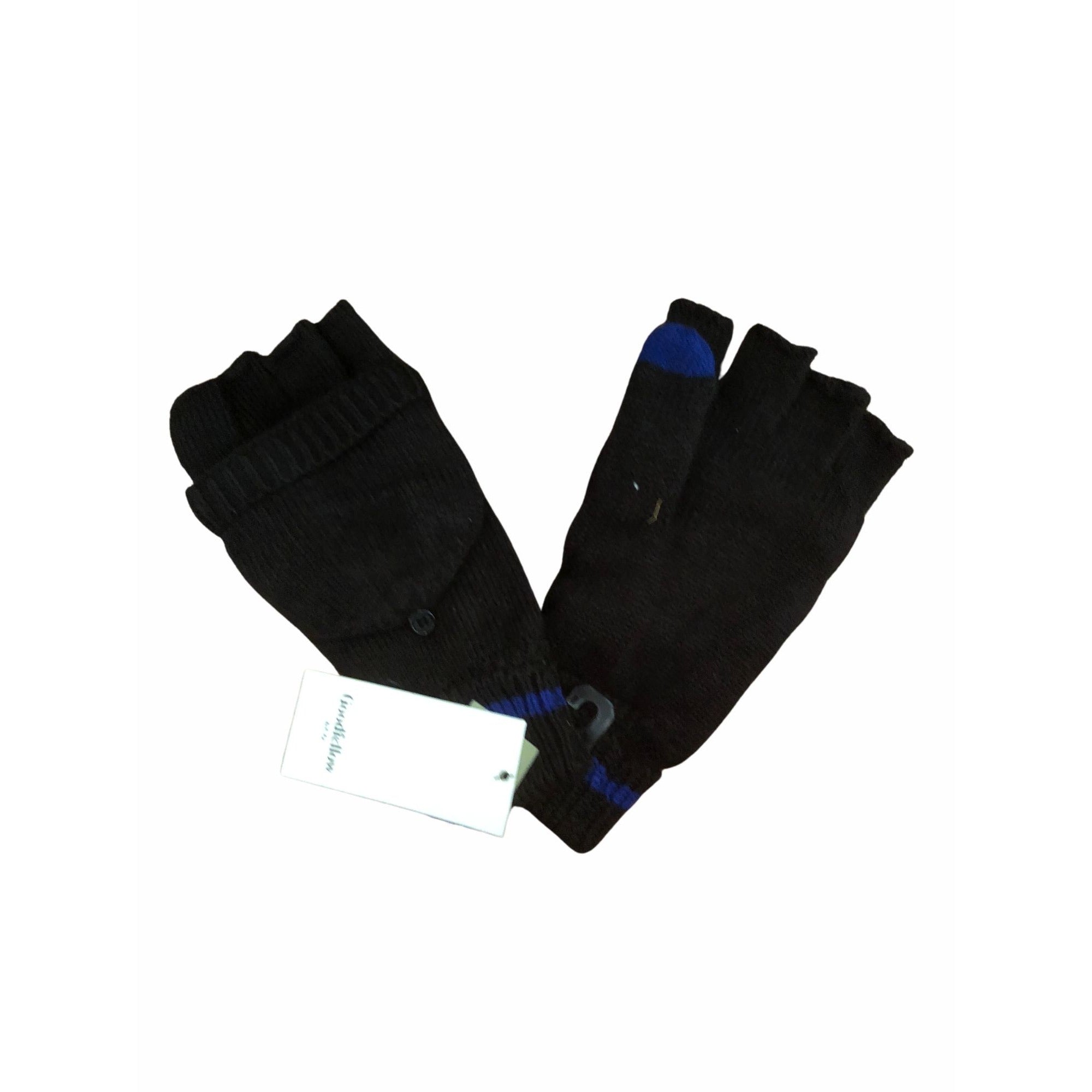 Mens Fold Over Mitten Goodfellow & Co Black Convertible Wool Blend Gloves