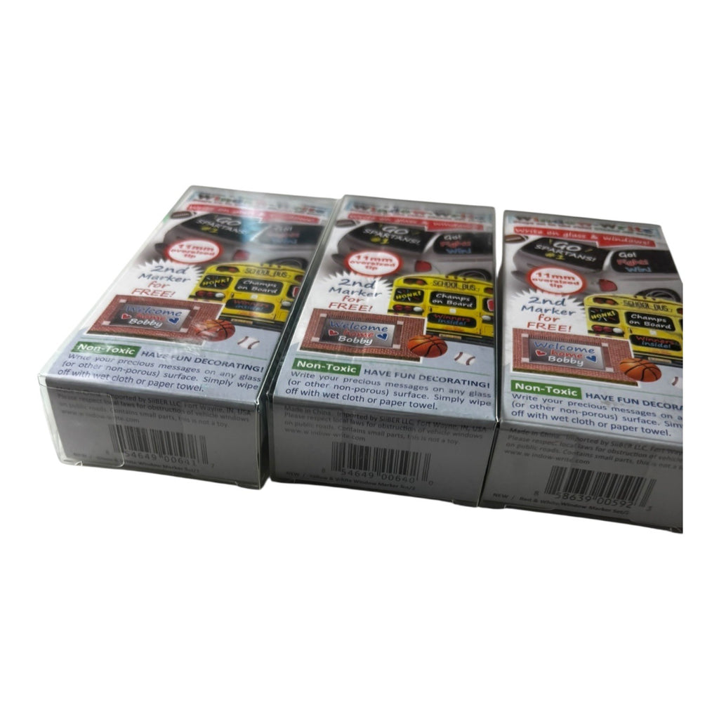 Window Write Marker Set 3 Packs Non-Toxic Interior/Exterior Tool 11mm Tip