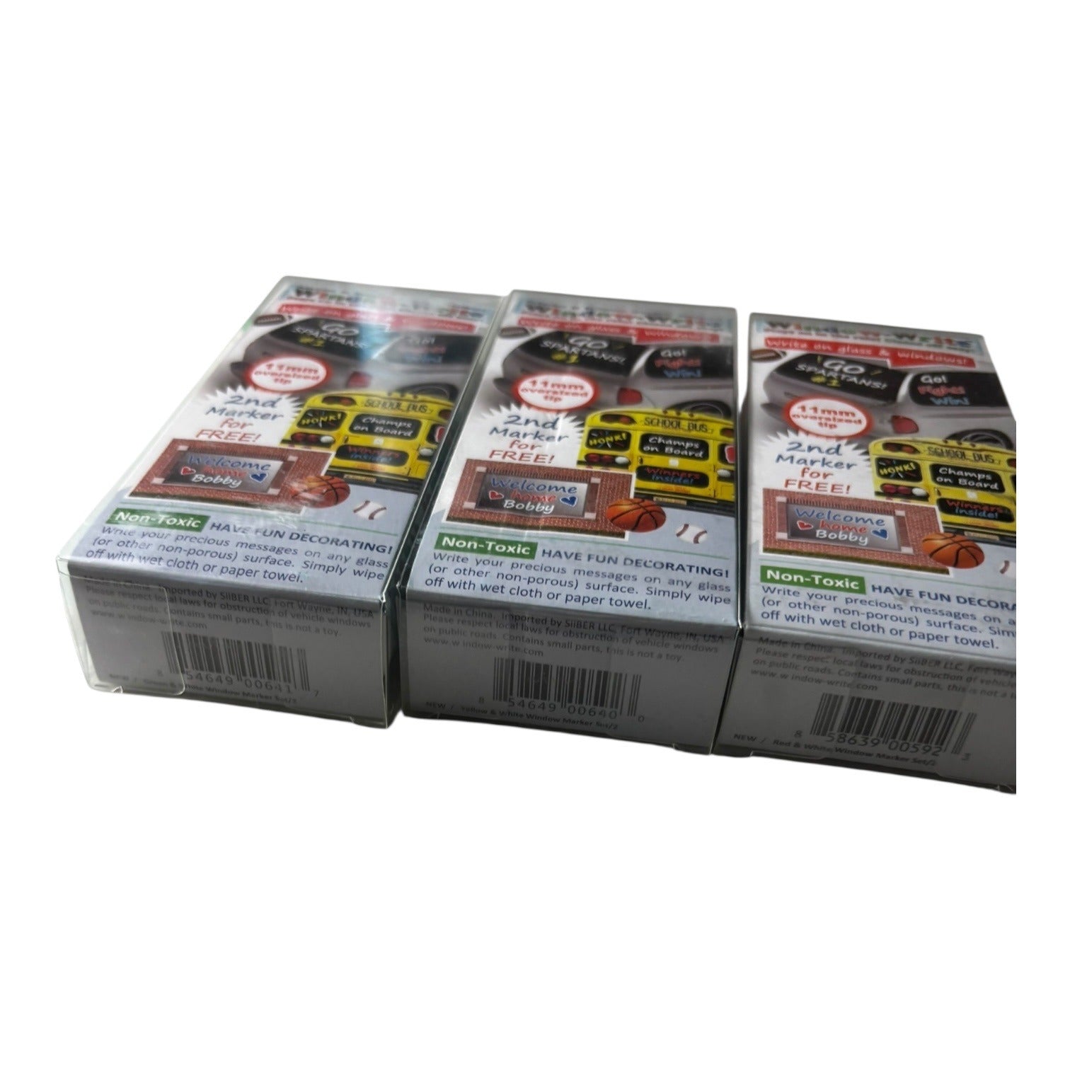 Window Write Marker Set 3 Packs Non-Toxic Interior/Exterior Tool 11mm Tip