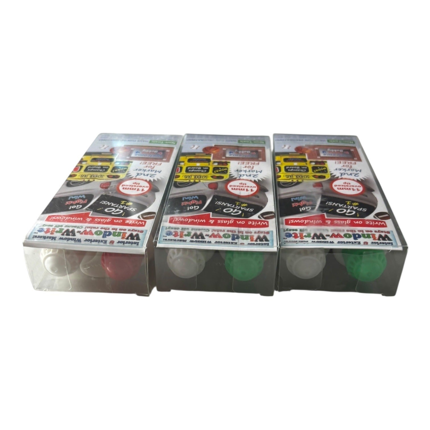 Window Write Marker Set 3 Packs Non-Toxic Interior/Exterior Tool 11mm Tip