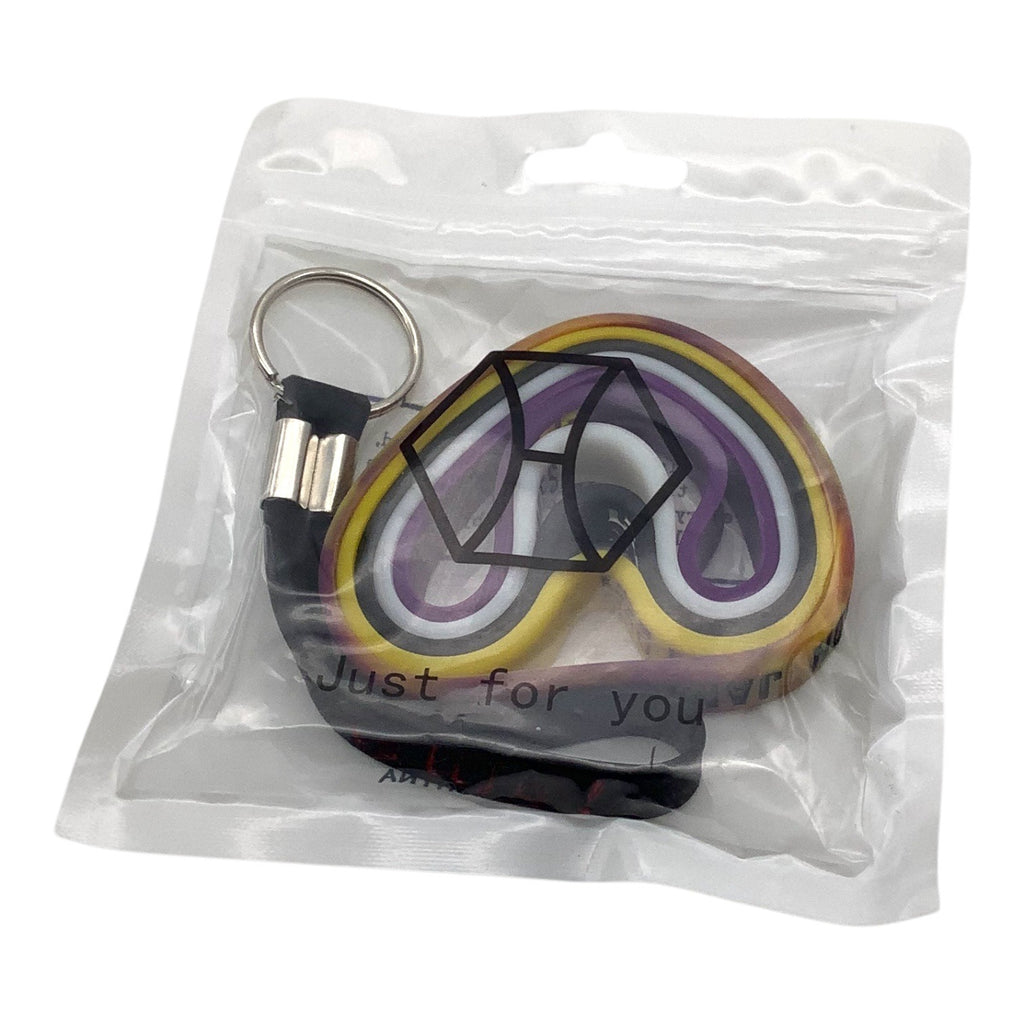 Adjustable Silicone Lakers 23 LeBron James Wristband & Keychain Set