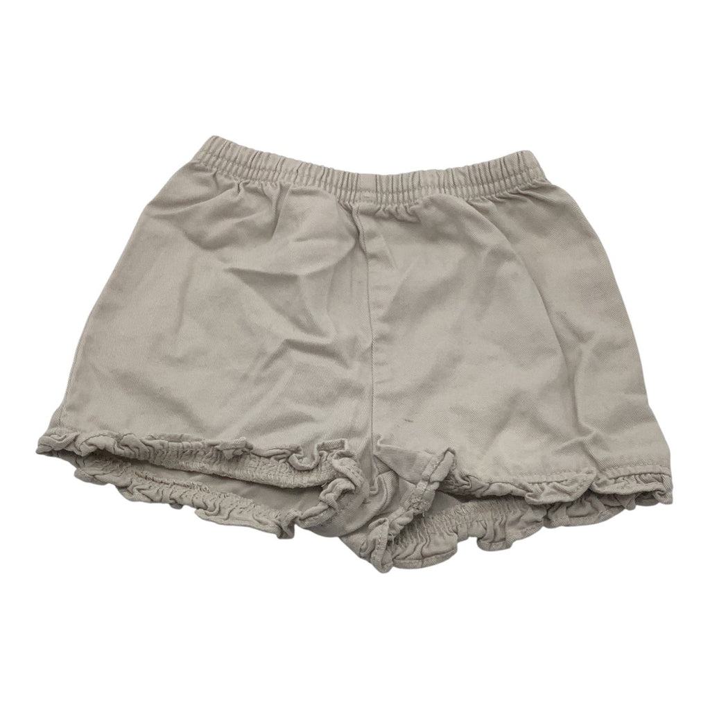 Circo Baby Girl Cotton Khaki Shorts With Elastic Waistband Ruffled Hem Size 24M