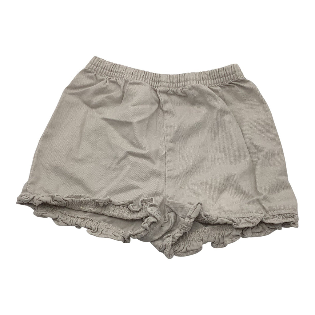 Circo Baby Girl Cotton Khaki Shorts With Elastic Waistband Ruffled Hem Size 24M