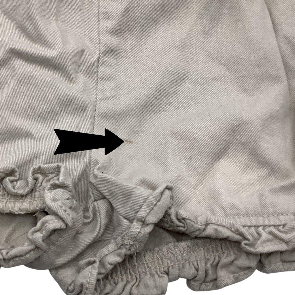 Circo Baby Girl Cotton Khaki Shorts With Elastic Waistband Ruffled Hem Size 24M