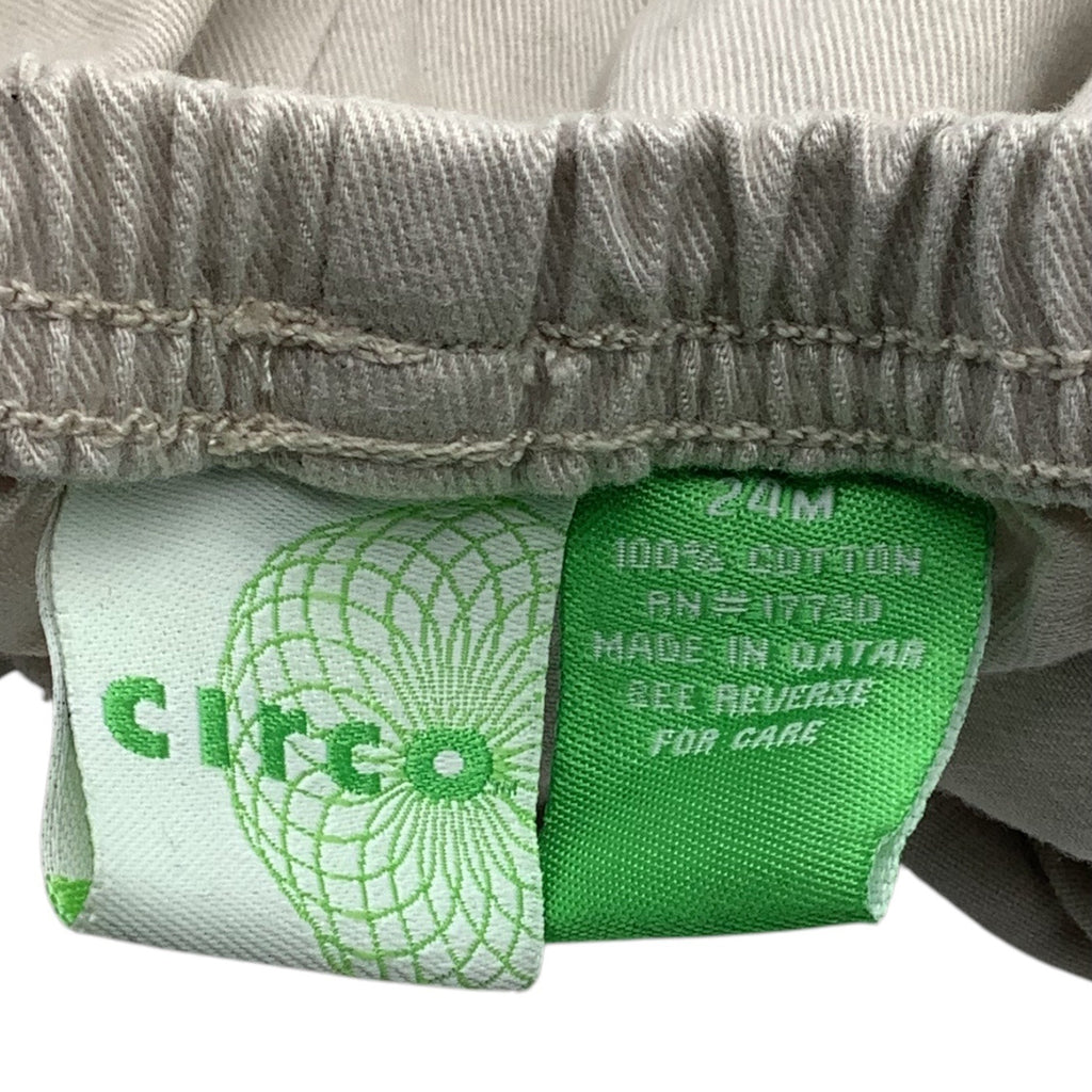 Circo Baby Girl Cotton Khaki Shorts With Elastic Waistband Ruffled Hem Size 24M