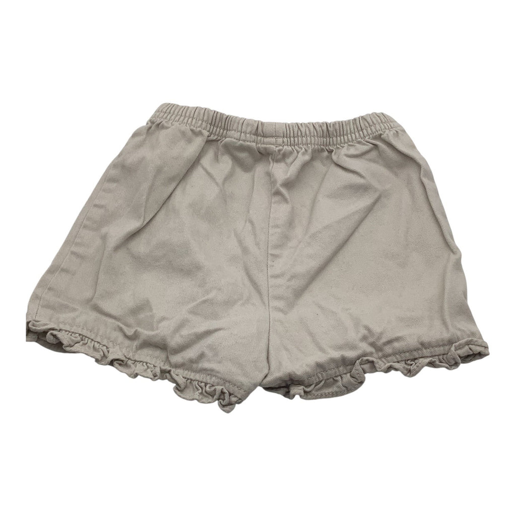 Circo Baby Girl Cotton Khaki Shorts With Elastic Waistband Ruffled Hem Size 24M
