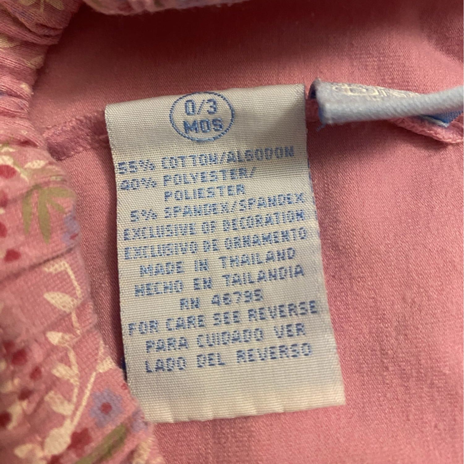 Disney Baby Girl Pink Floral Patterned Pants Size 0-3 Months Soft Elastic Waist